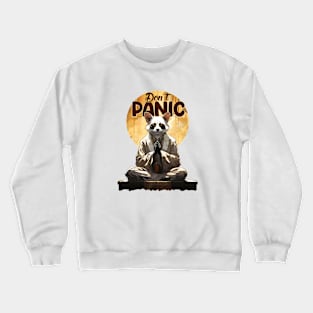 Don't Panic lemur Crewneck Sweatshirt